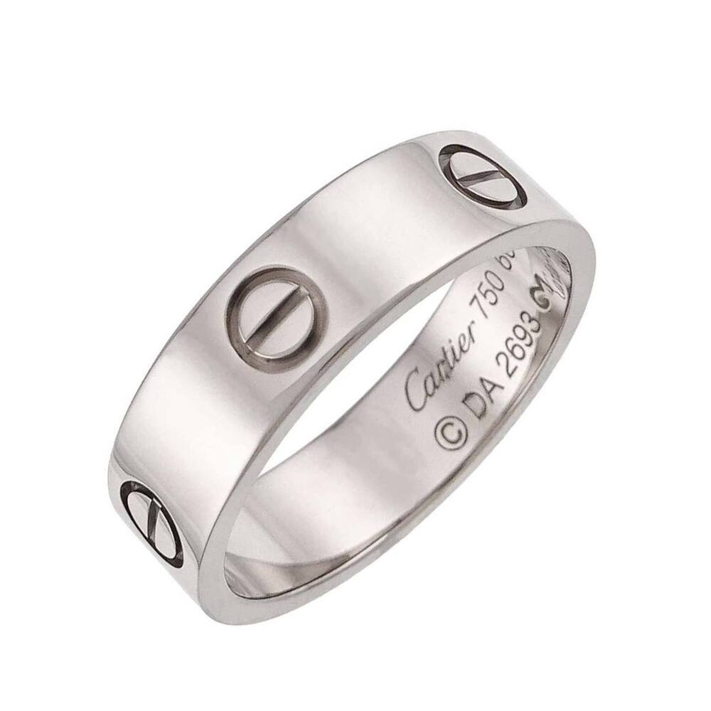 Cartier Love Ring #60, 18K WG (White Gold 750)